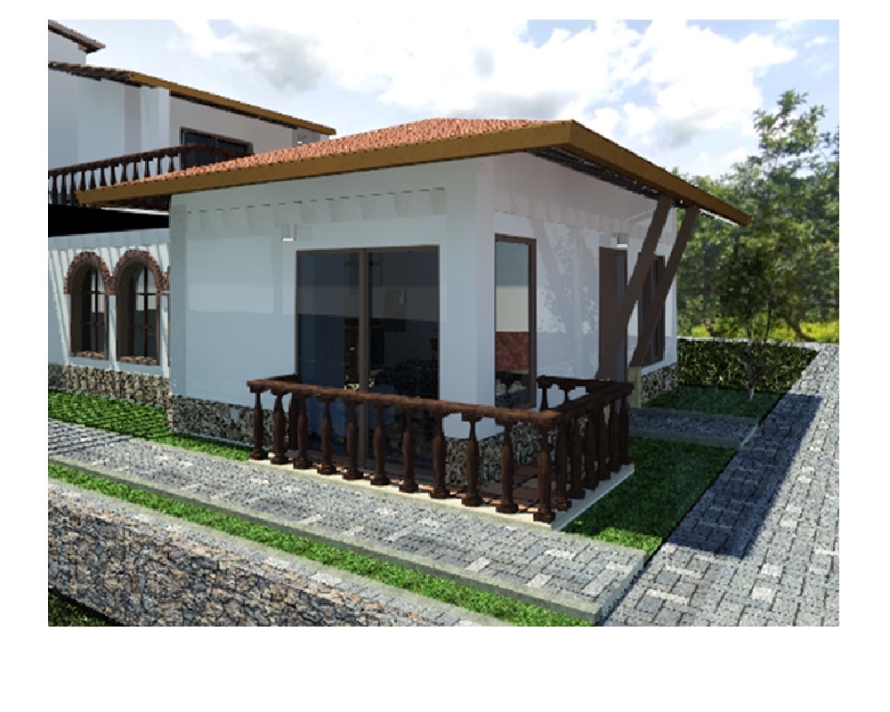 Rural house interior design in Santander