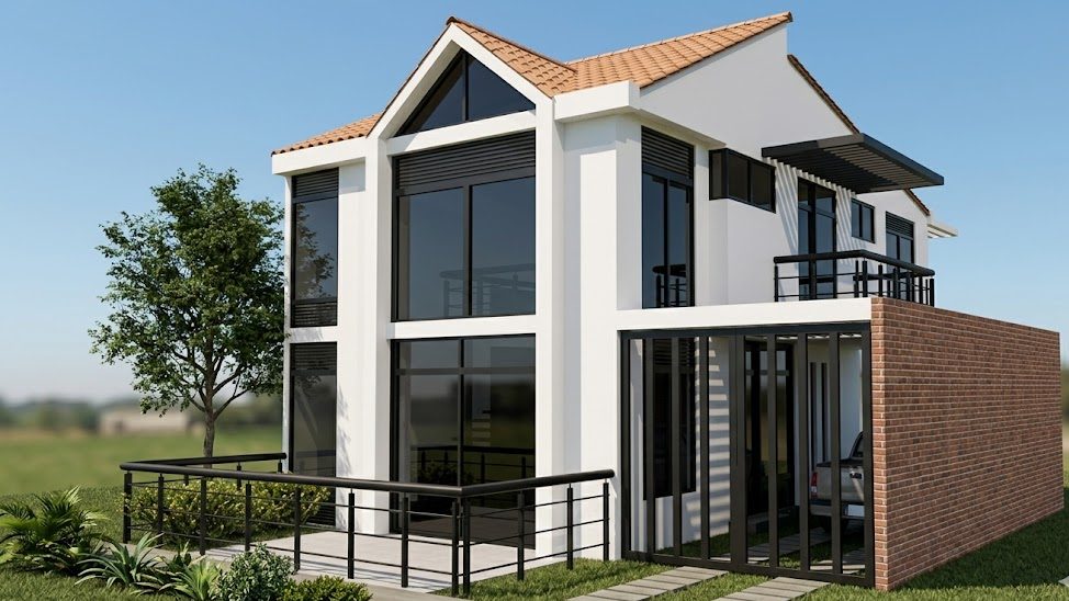 Casa Rodriguez Infante rural house concept render