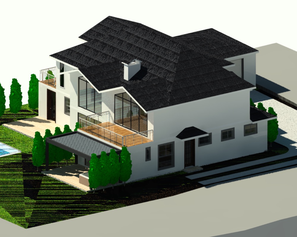 Maison Oncy-sur-Ecole architectural render
